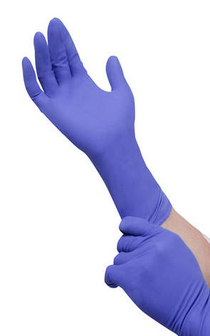 Нітрилові рукавички Nitrylex® PF Chemo Long (Довжинний манжет), фото 3
