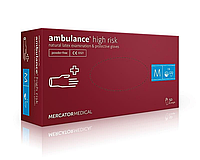 Резиновые перчатки неопудренные Ambulance high risk
