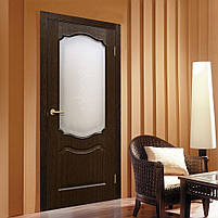 Двері ламіновані плівкою ПВХ Пріма СС+КР венге, фото 2