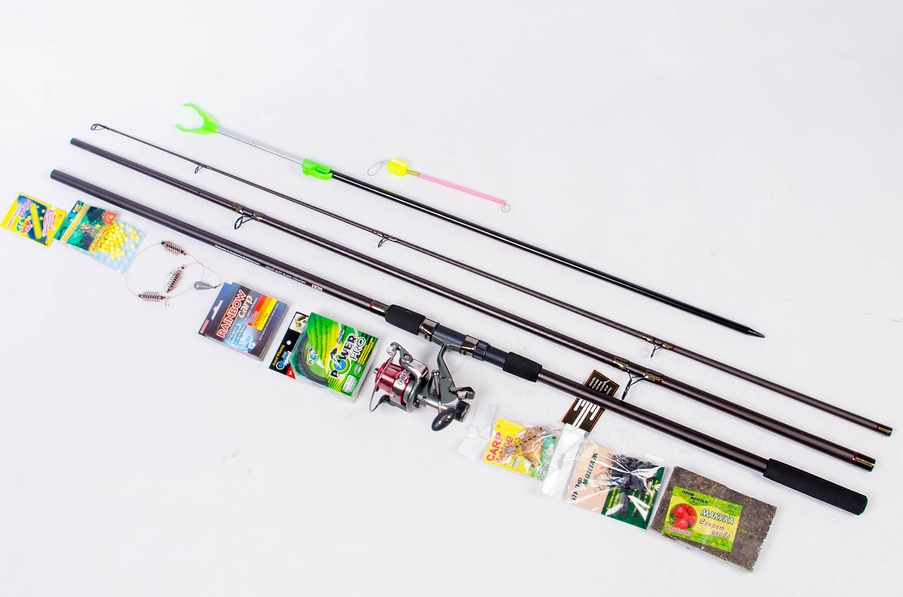 Набір коропове вудлище EXCALIBUR CARP +котушка BratFishing COYOTE + Подарунок!, фото 1