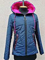 Стильна демісезонна куртка для дівчинки ріст 151-156, фото 2