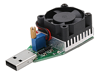 Нагрузочный резистор 0.15A-3.4A с кулером USB 15 Вт