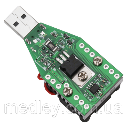 Нагрузочный резистор 0.15A-3.4A с кулером USB 15 Вт - фото 5 - id-p636779166