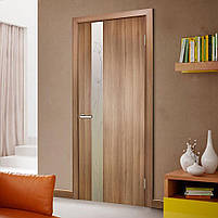 Двері міжкімнатні Дзеркало 3 ПВХ КР дуб золотий, фото 3