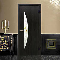 Двері міжкімнатні Парус ПВХ CC+КР венге, фото 2