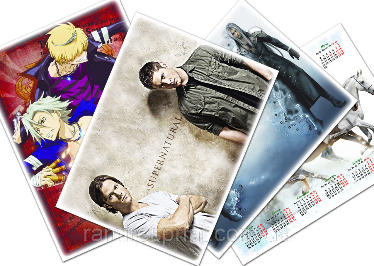 Плакат, папір 200 г/м2 SRA4, А4 4+0, фото 1