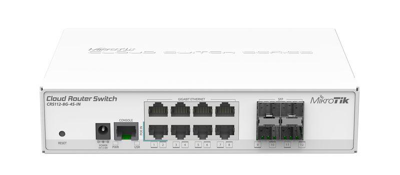 Комутатор Mikrotik CRS112-8G-4S-IN