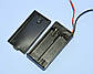 Тримач батарейок AA на 2шт закритий, з вимикачем 1-0975, фото 3
