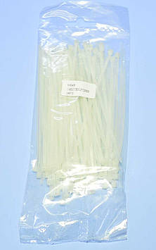 Стяжка нейлонова (хомут) 120х2.5мм біла 8-0104W, уп.100шт