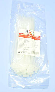 Стяжка нейлонова (хомут) 150х3.0мм біла, ProFix, 8-0205W(8-0105) / 100шт