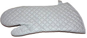 Рукавичка пекарська 40 см. до +200 З жаростійка бавовняна сірого кольору (3901)