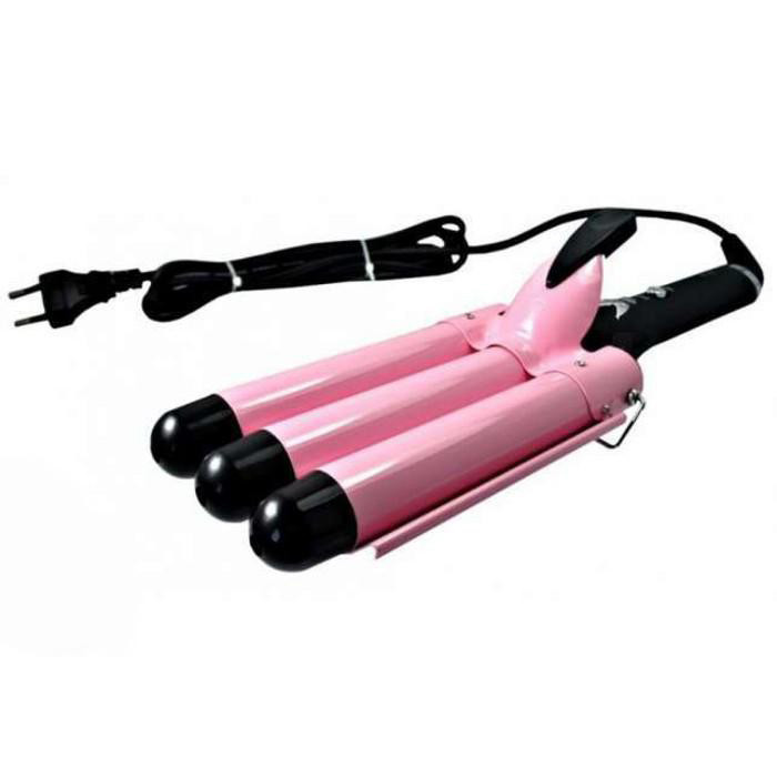 Потрійна плойка для волосся Gemei Gm-1956, щипці для завивання волосся, фото 1