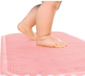 Антиковзний килимок KinderenOK, розмір XL, Рожевий