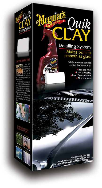 Стартовий набір для чищення кузова - Meguiar's Quik Clay Detailing System Starter Kit (G1116EU)