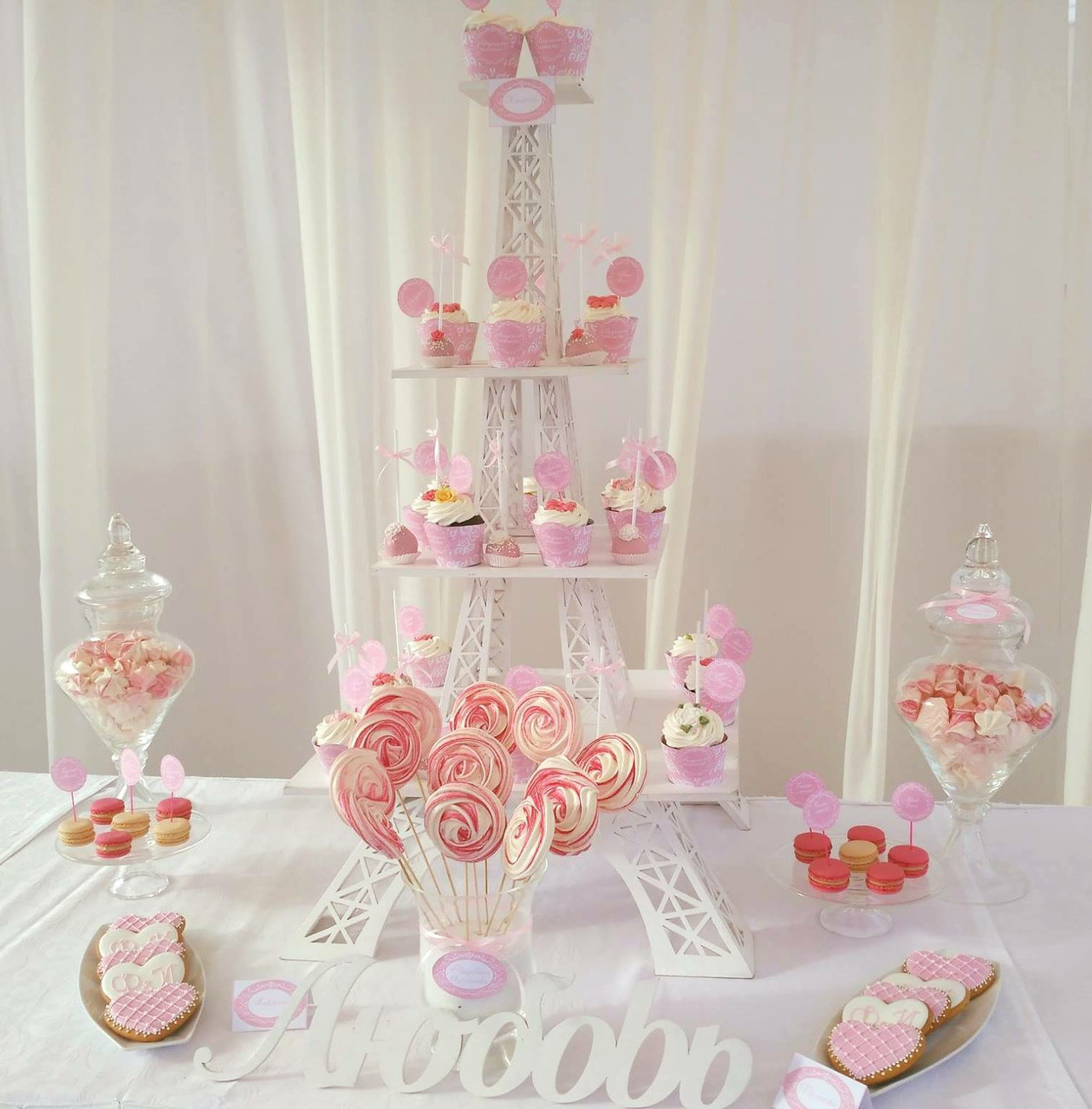 Весільний Candy bar Кенді бар у персикових тонах