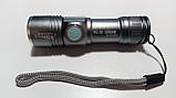 Ліхтар компактний Police/Bailong BL-SY-912 XPE, акумулятор вбудований, заряджання від USB, zoom, фото 6