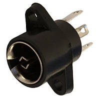 Гніздо антенне TV, монтажне, з вухами, корпус пластик