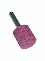 Шарошка шлифовальная цилиндрическая 19х19х6 мм. с выемкой розовый корунд