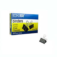 Біндер 32 мм Economix чорний, Е41006