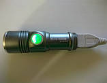 Ліхтар компактний Police/Bailong BL-SY-912 XPE, акумулятор вбудований, заряджання від USB, zoom, фото 9