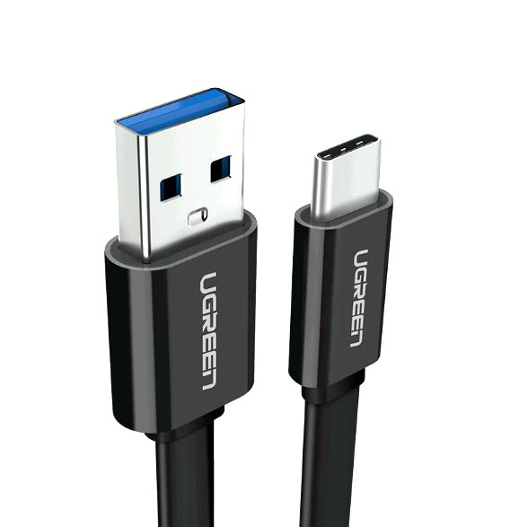 Кабель UGREEN USB 3.1 - USB Type C 2.4 A Fast Charging Data Cable довжина 100см ЧОРНИЙ SKU0000915