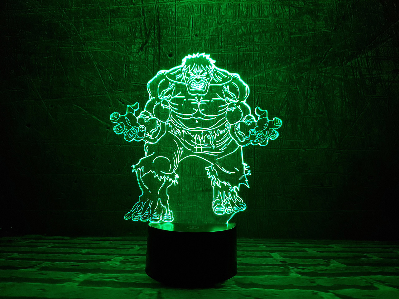 Змінна пластина для 3D-нічника "Халк" 3DTOYSLAMP, фото 1