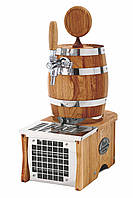 Охладитель винный надстоечный на 2 сорта вина - 15 л/ч - сухой, деревянный бочонок, Soudek 1/8, Lindr, Чехия