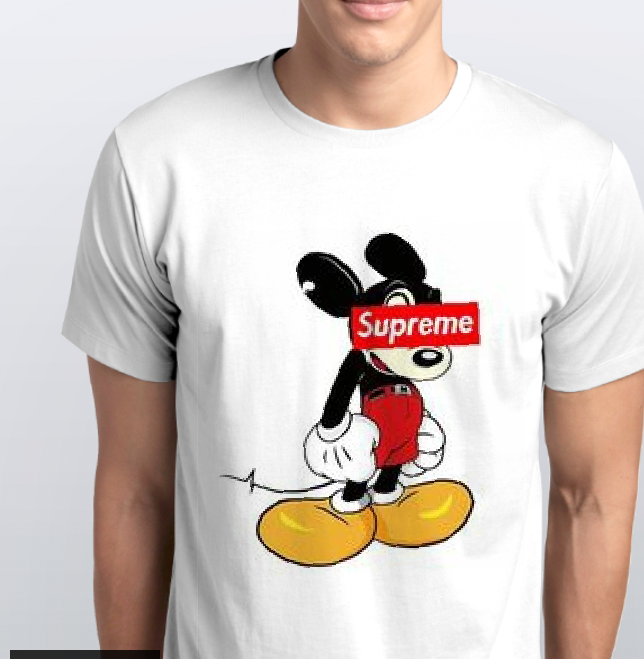 Футболки мужские Supreme? микки маус (копия)