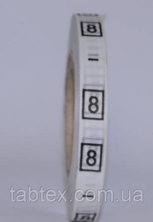 Размерник № 8 (720шт) для одягу накатка