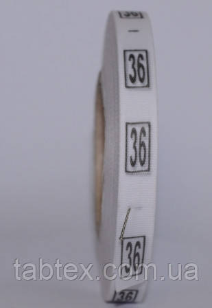 Размерник № 36 (720шт) для одягу накатка