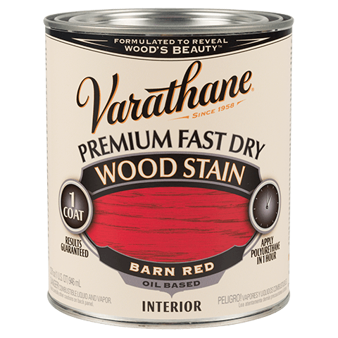 Морилка для дерева Varathane, колір червоний (Barn Red), банка 0,946 л