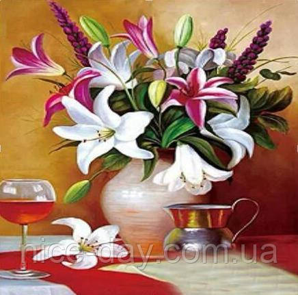 Алмазна мозаїка вишивка "Лілії"