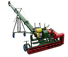 Шнековий навантажувач з бензиновим приводом.