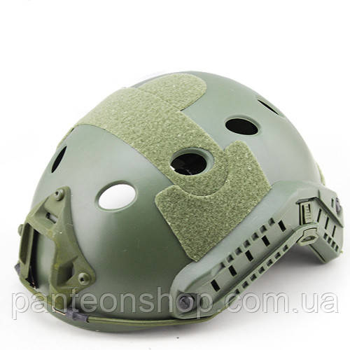 Страйкбольний шолом FAST PJ Олива овальні отвори (Airsoft / Страйкбол)