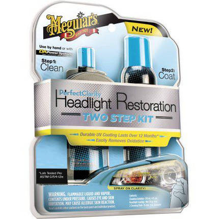 Набір для відновлення та захисту фар - Meguiar's Perfect Clarity Headlight Restoration 2-Step Kit (G2000), фото 2