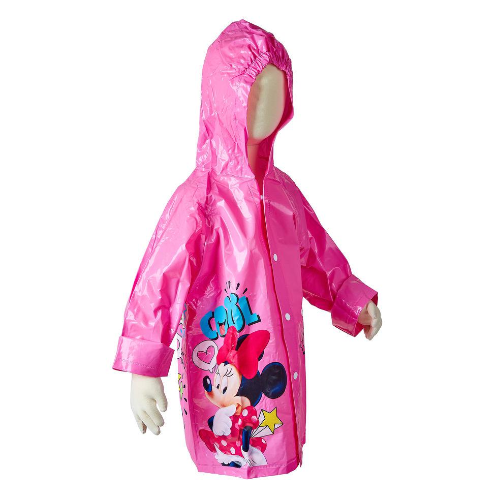 Дитячий плащ-дощовик Minnie Mouse (Мінні Маус) для дівчинки 2, 6 років (ПВХ) ТМ ARDITEX WD9752 рожевий
