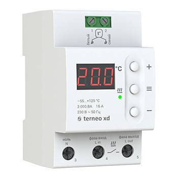 Терморегулятор для систем охолодження та вентиляції terneo xd, фото 2