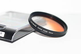 Градієнтний світлофільтр CITIWIDE 52 мм - помаранчевий (orange)