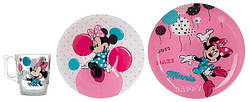 Набір для дітей Luminarc Disney Party Minnie 3 предмети ударостійке скло (5279N)