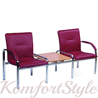 Staff 2 T chrome/ Стафф 2Т крісло для зон очікування з столиком
