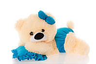 Мягкая игрушка - Мишка Малышка 45 см персик/голубой