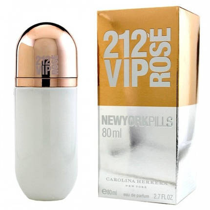 Carolina Herrera 212 VIP New York Pills туалетная вода 80 ml. (Кароліна Еррера 212 Віп Нью-Йорк Роуз Піллс), фото 2