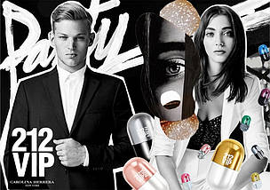 Carolina Herrera 212 VIP New York Pills туалетная вода 80 ml. (Кароліна Еррера 212 Віп Нью-Йорк Роуз Піллс), фото 2