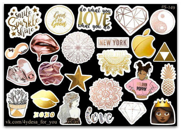Stickers Golden Pack #149