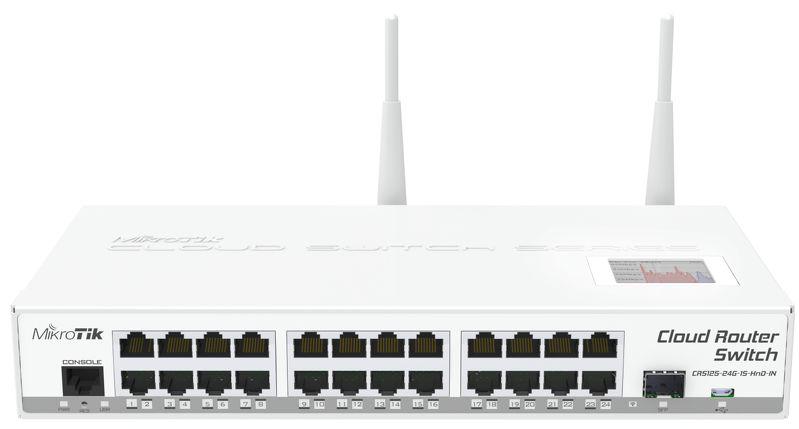Комутатор Mikrotik CRS125-24G-1S-2HnD-IN