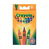 Цветные восковые карандаши мелки, в наборе 8 цветов, Crayola (крайола)