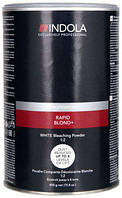 Безпиловий освітлювальний порошок білий — Indola Profession Rapid Blond+White Dust-Free Powder, 450 г