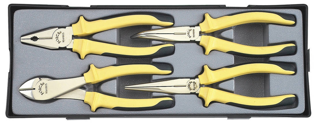 Набір шарнірно-губцевого інструменту 4 од. Force T5046 F, фото 1