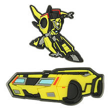 Джибитсы Оригинал, украшения, декоративные штучки для Crocs. Jibbitz Shoe and Clog Charms. Transformers Bumblebee 2-Pack (2 шт.)