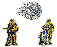 Джибитсы Оригинал, украшения, декоративные штучки для Crocs. Jibbitz Shoe and Clog Charms. Star Wars Light Side 3-Pack (3 шт.)